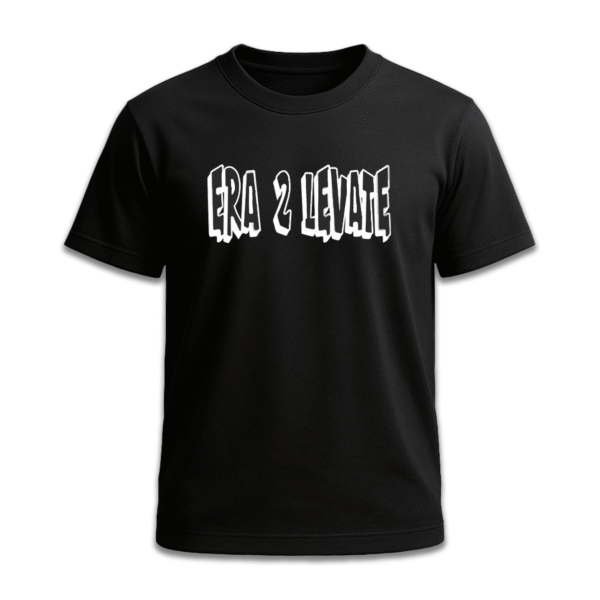 Black Tee with Color Pop Embroidery