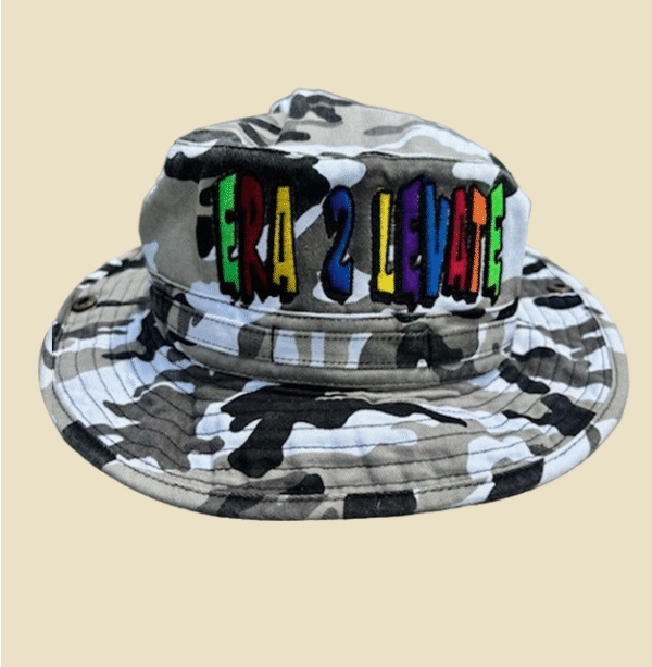 Camo Embroidery Bucket hats