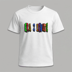 Bold Tees White with Vibrant Stitching Pop Embroidery