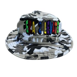 Camo Embroidery Bucket hats